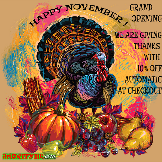 GIve Thanks All this November with 10 % OFF COUPON