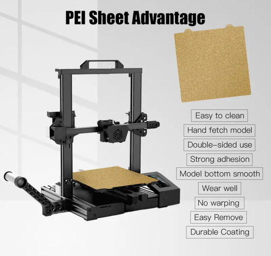 3D Printing Magnetic Build Plate Double Sided Textured PEI Sheet 310 x 320 Large format Sunlu S8-9 Ender 3/5 Pro CR10/20