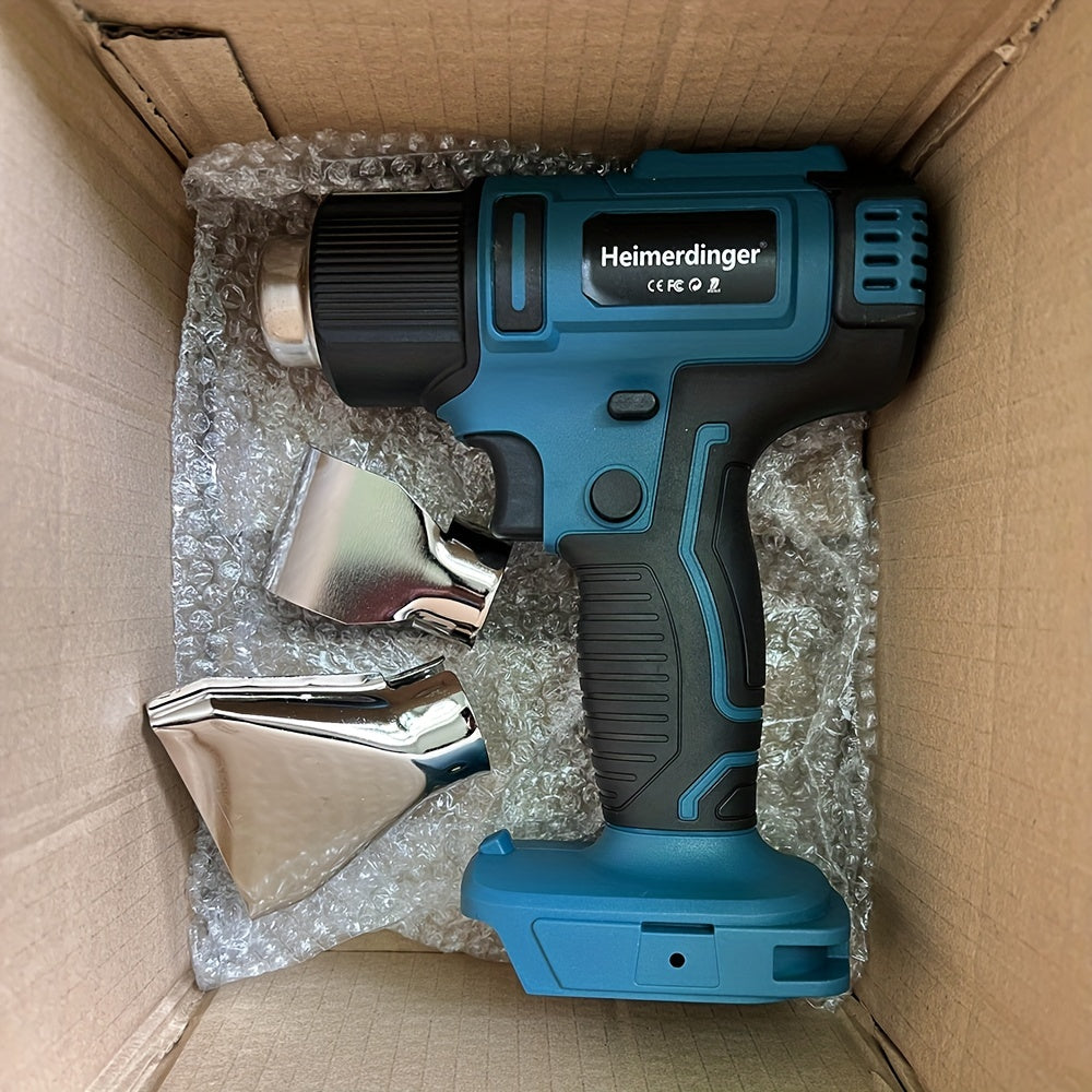 1 Set Cordless Hot Air Gun, Welding Hot Air Blower, Thermostatic Control, Machine Only, No Battery, Compatible With Makita Batteries: BL1850B, BL1840B, BL1830B, BL1430B, BL1820B, BL1850, BL1840, BL1440, BL1415, BL1815N