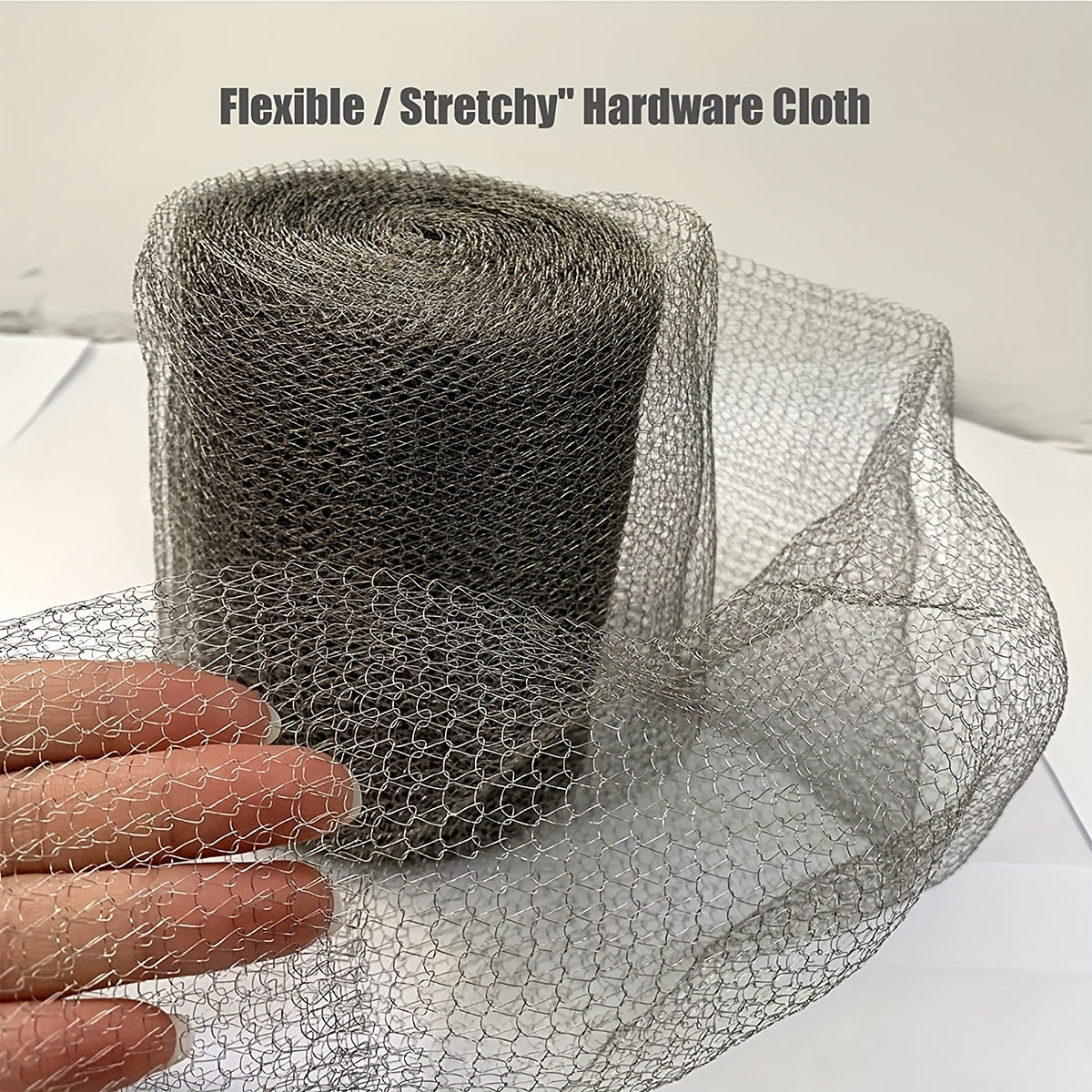 1 Set Stainless Steel Mesh Feet Blocker: DIY Hole Filler Kit for Flexible and Stretchy Hardware Cloth Fill Fabric - Perfect for DIY Projects!