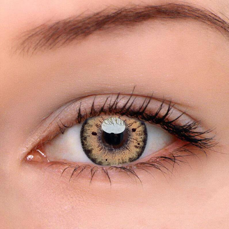 Stunning Girl Nadine Mack Beauty Eyes Green Eye Contact Colored Lens Prescription