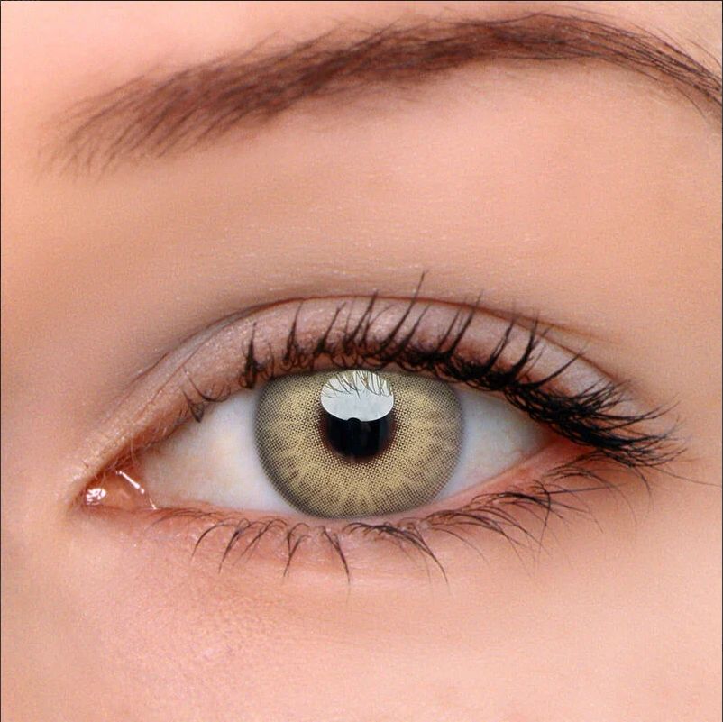 Himalaya Brown Mack Beauty Eyes Green Eye Contact Colored Lens Prescription