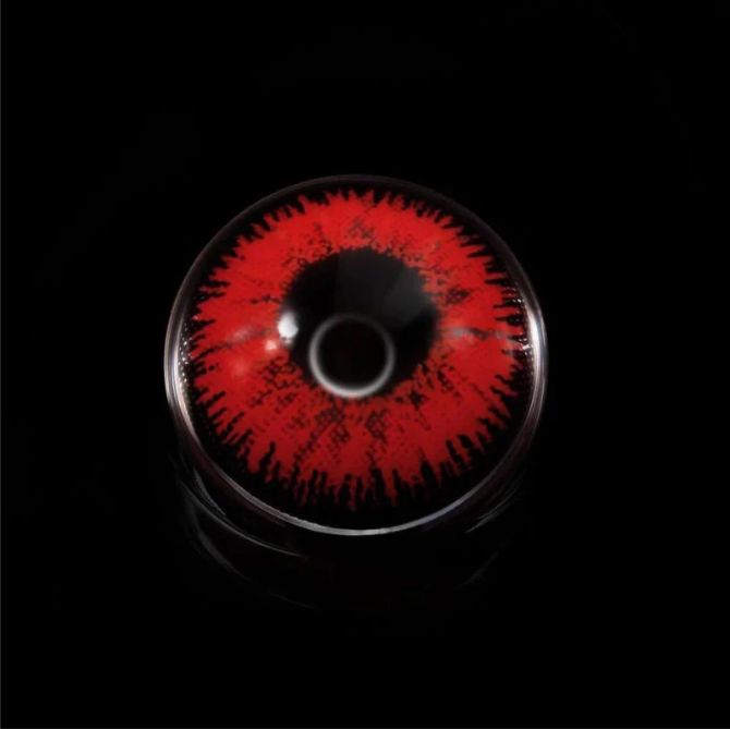 MYSTERY RED Mack Beauty Eyes Contact Colored Lens Prescription