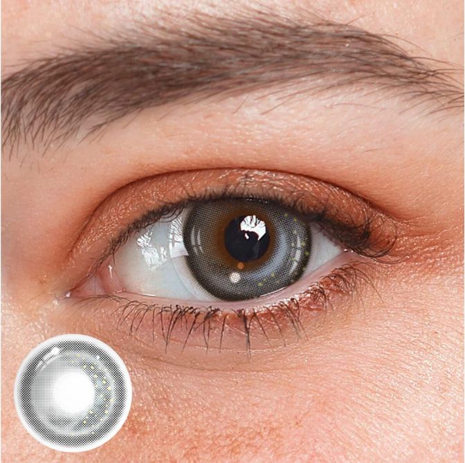 Colored Corrective Contact Lens CALLIOPE MOONLIGHT GREY