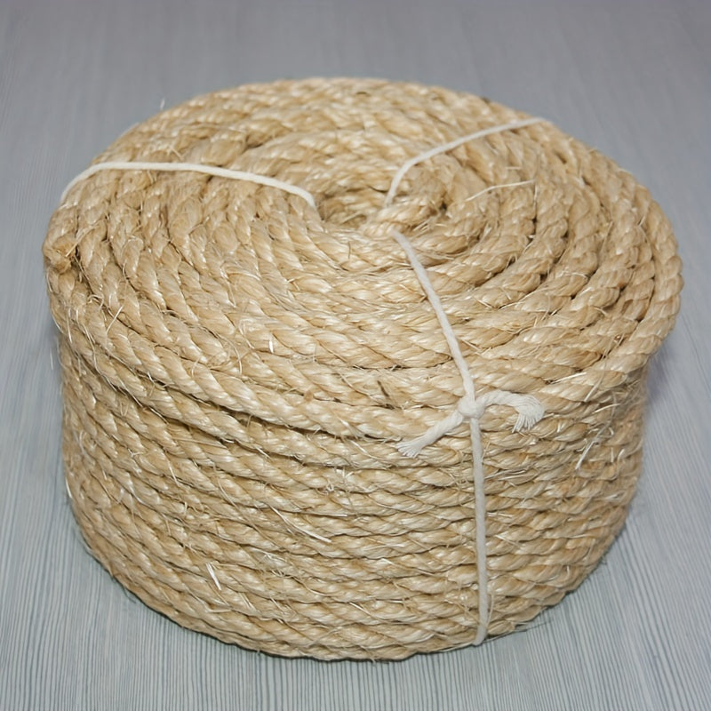 65 Feet Hemp Rope for DIY Cat Scratching Post and Furniture Renovation  Durable and Natural Indoor Cat Scratch Toy