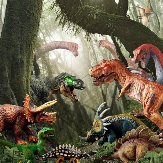 1 Piece Set, 5 Simulated Dinosaur Model Series 3, Tyrannosaurus, Velociraptor, Pterosaur, Herbivorous Dinosaur Toys, Dinosaur Character Dolls With Opening And Closing Mouths