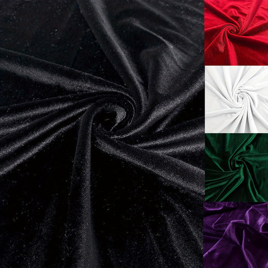 1pc, 59 In*1 Yard, Stretch Velvet Fabric For DIY Sewing, Apparel, Costume, Craft Projects,Clothing Accessories, Handmade DIY Fabric