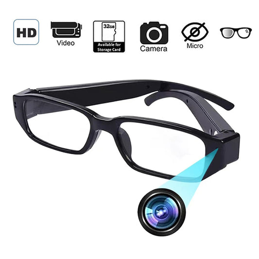 Full HD 1080P Mini Camera Wearable Audio Video Recorder Glasses Camera for Outdoor Driving Eyeglass Security Cameras Sport DVR