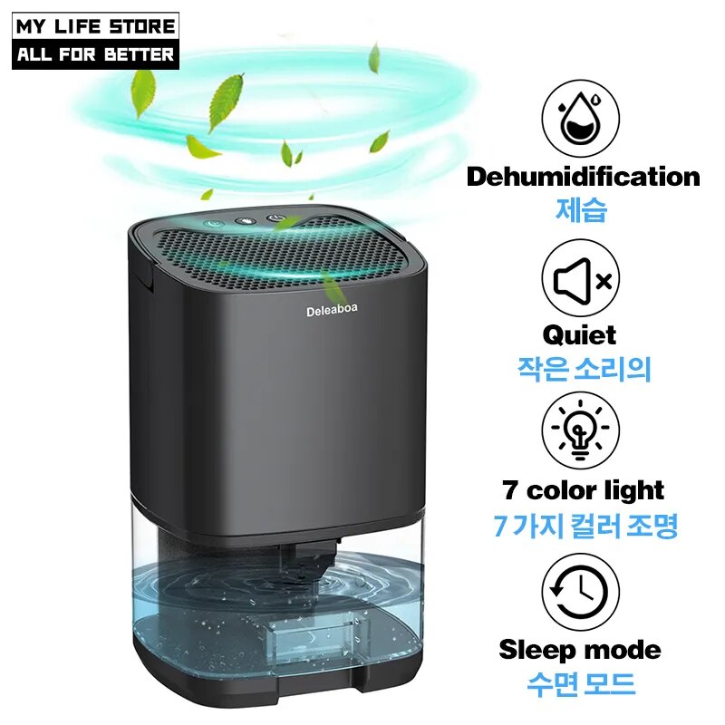 2022 New Portable Premium Dehumidifier and Air Purifier 2 in 1 For Home For Room For Kitchen, Mute Moisture Absorbers Air Dryer
