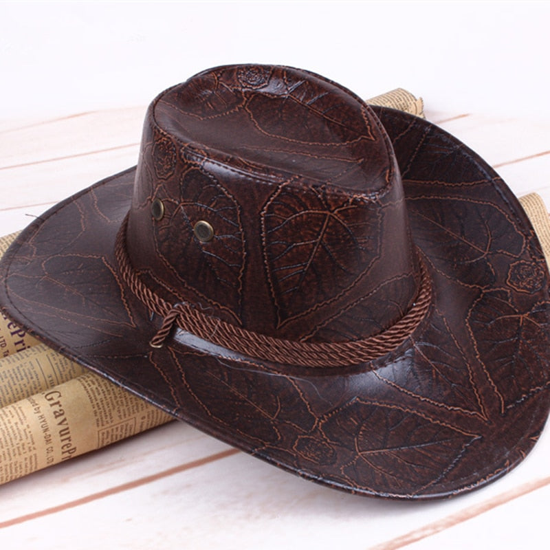 Game Dead Redemption 2 Western Cowboy Leather Hat Arthur Morgan Cosplay Unisex Cap Costume Prop