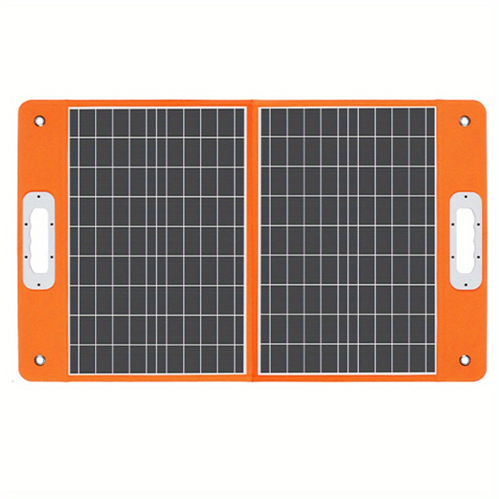 1 Set, 60W Portable Solar Panel, Foldable Charger With 2 USB Ports & DC Output For Portable Generator Power Station Cell Phone GoPro Laptop Tablet GPS IPhone IPad Camera